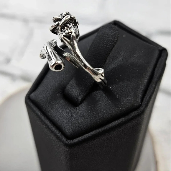 Thorny Rose Adjustable Fashion Ring A5 x3 - Picture 10 of 14